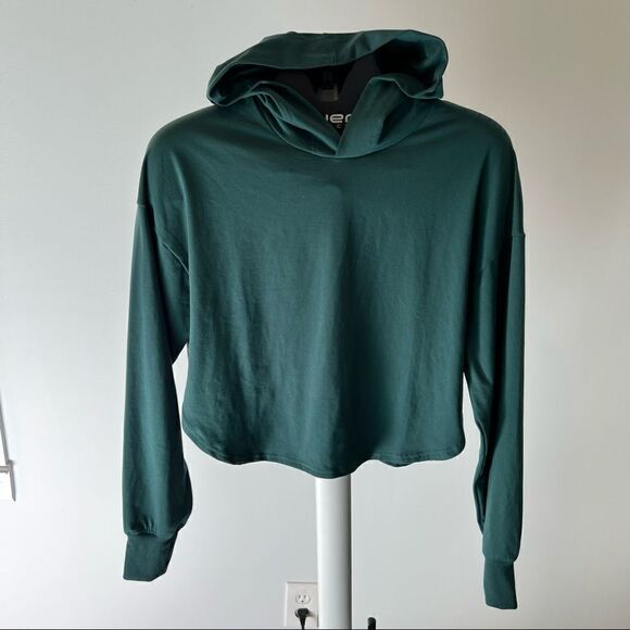 Gilly Hicks Women's Hoodie w/ Open T-Back Green Size XSmall - Picture 1 of 5